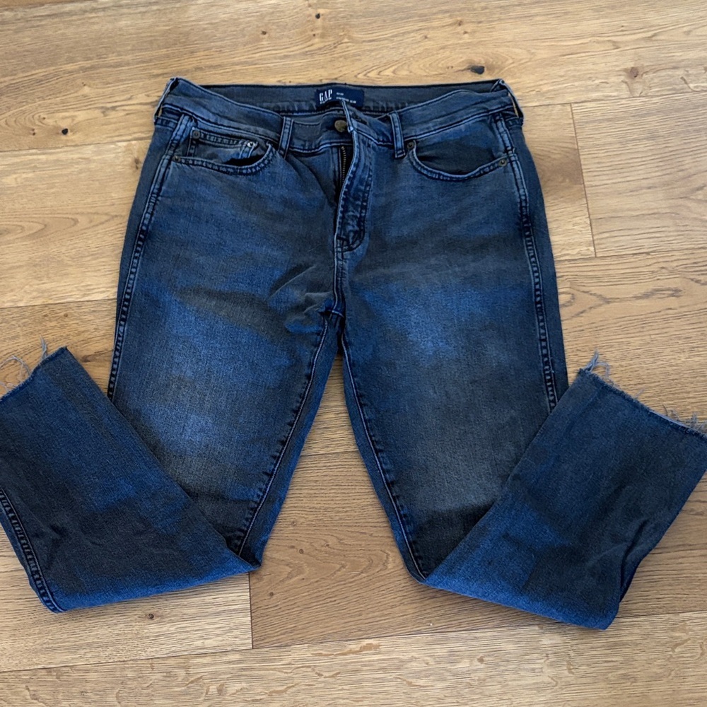 GAP Vintage Slim Black Olympus Denim Jeans size 10/30